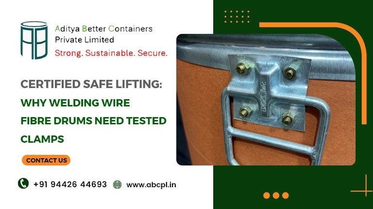 Certified Safe Lifting Why Welding Wire Fibre Drums Need Tested Clamps